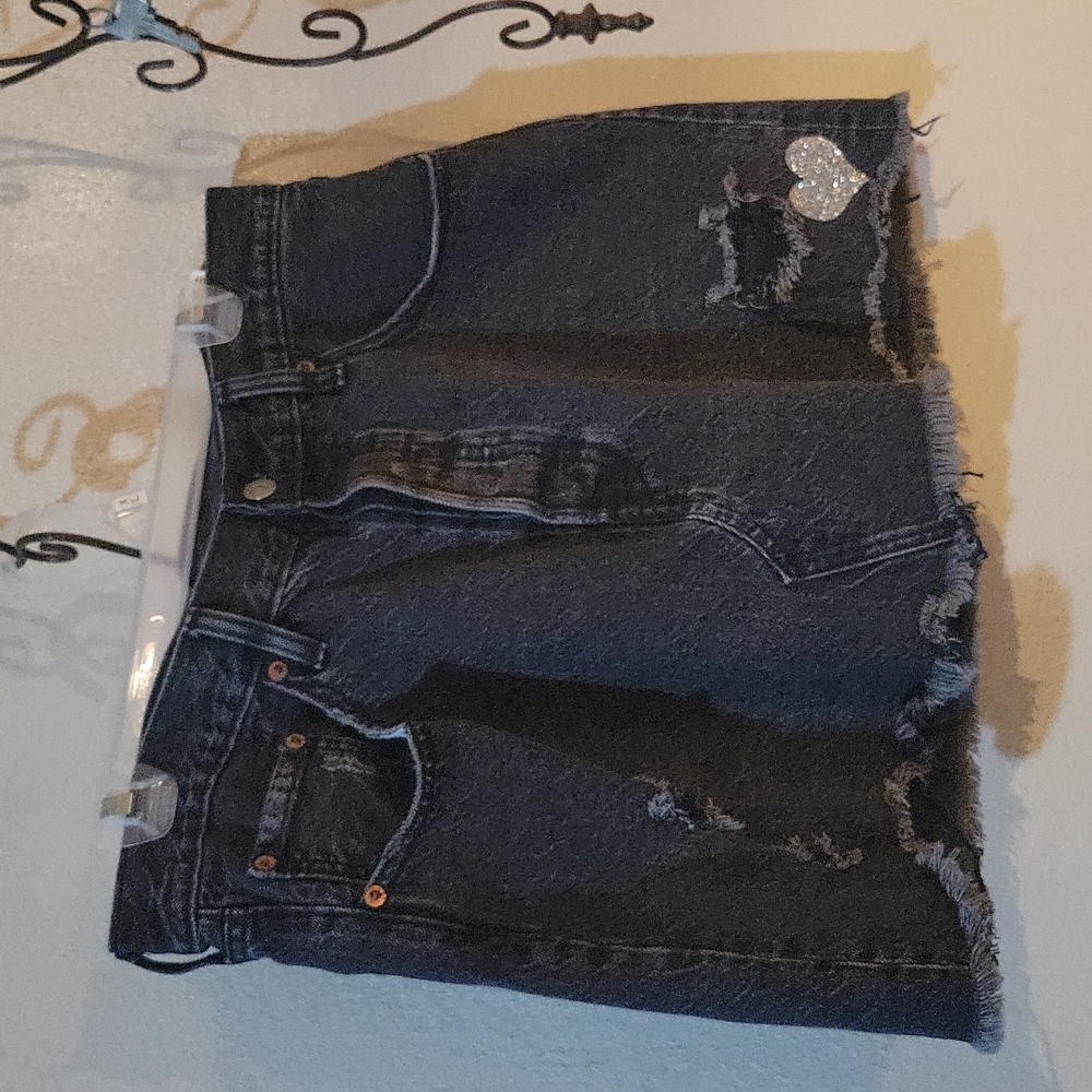Black Skirt Denim